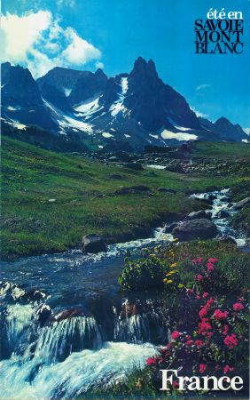 ETE EN SAVOIE MONT BLANC - affiche originale (1976)