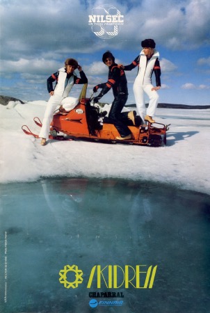 SKIDRESS CHAPARRAL FINNAIR - affiche originale (ca 1970)