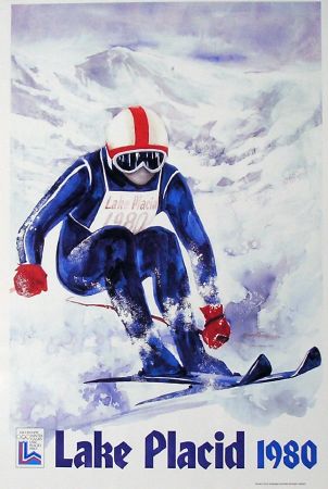 XIII OLYMPIC WINTER GAMES LAKE PLACID 1980 - affiche officielle