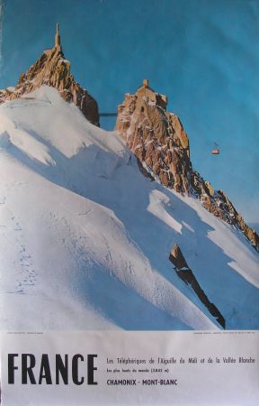 FRANCE CHAMONIX - LES TELEPHERIQUES DE L'AIGUILLE DU MIDI ET DE LA VALLEE BLANCHE - Gay-Couttet