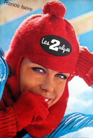 FRANCE ISERE - LES DEUX ALPES - affiche originale par Ducatez (1969)