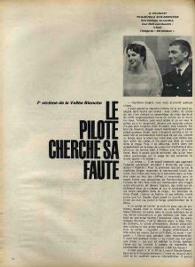 PARIS-MATCH, sept. 1961 - CHAMONIX, CATASTROPHE DE LA VALLEE BLANCHE, LE PILOTE CHERCHE SA FAUTE